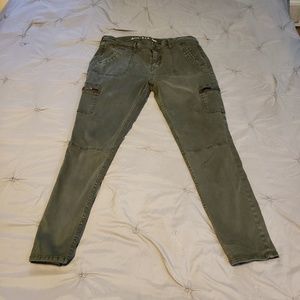 AVA & VIV green cargo jeggings